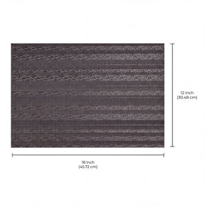 Set of four PVC placemats for dining table, durable and easy to clean, perfect for protecting surfaces during meals.