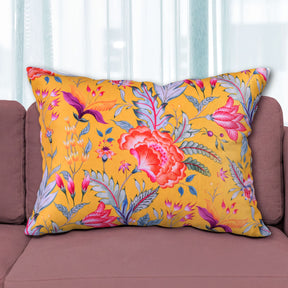 Floral printed throw pillow cover in 14x20 inches, designed for decorative cushions, from CC-9695-4 brand.
