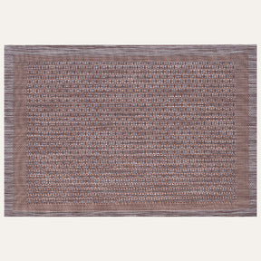 Decozen Placemats - Table Protector for Kitchen Decor Scratch Heat Resistant Placemats Washable Wipeable Indoor Outdoor Home Decor Table Place Mats Vinyl PVC 18x12 Inches - Brown Gold - Decozen