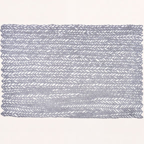 Set of six PVC cut-out placemats with intricate designs, ideal for protecting surfaces and enhancing table decor.