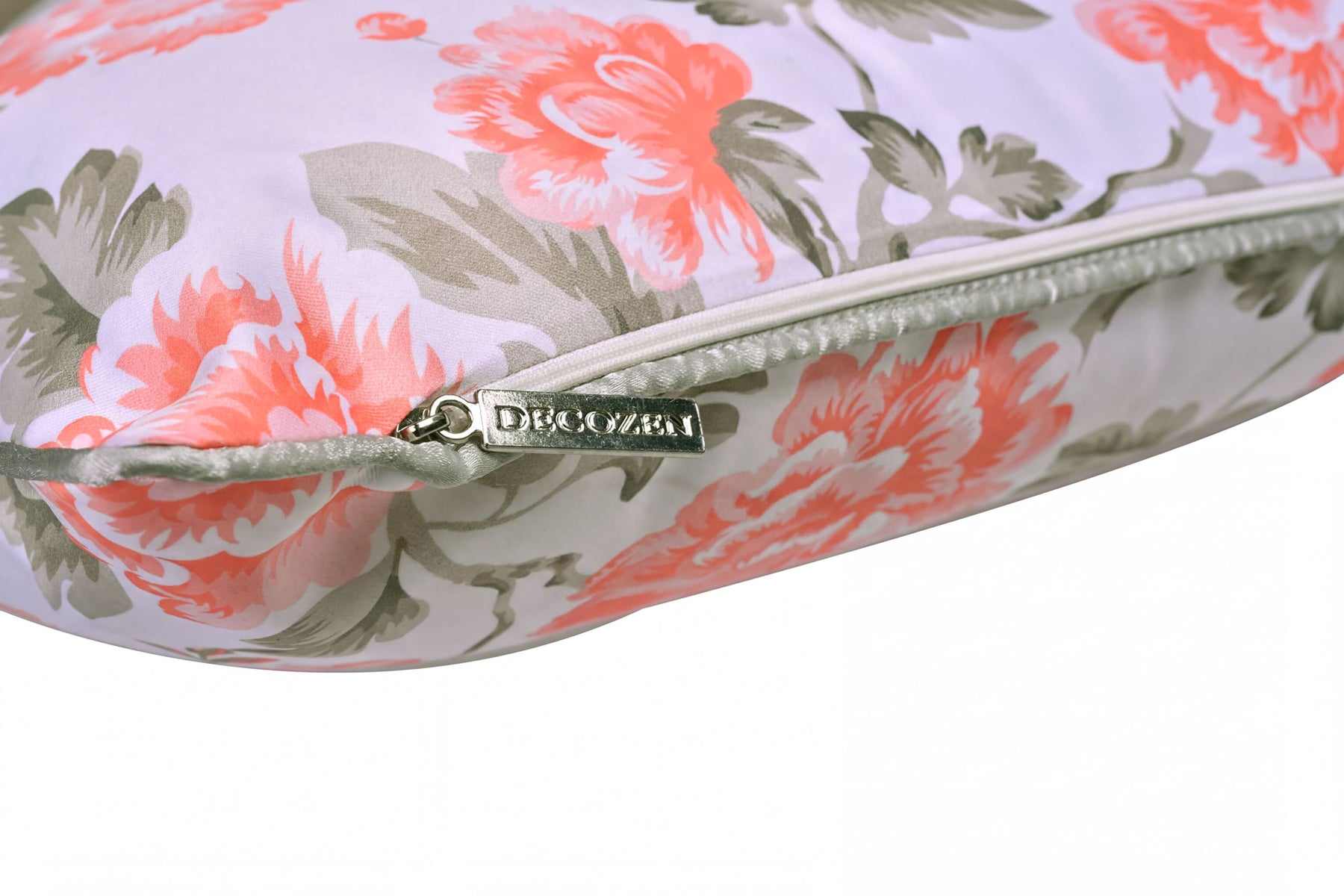 Floral printed throw pillow cover by CC-9692-4, 14 x 20 inches, featuring vibrant floral design on fabric.