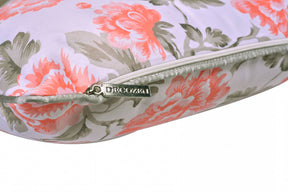 Floral printed throw pillow cover by CC-9692-4, 14 x 20 inches, featuring vibrant floral design on fabric.