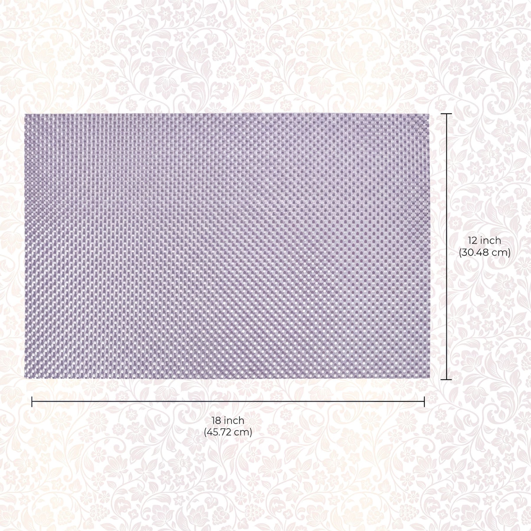 Set of four PVC placemats for dining tables, durable and easy to clean, from the 44339 brand.