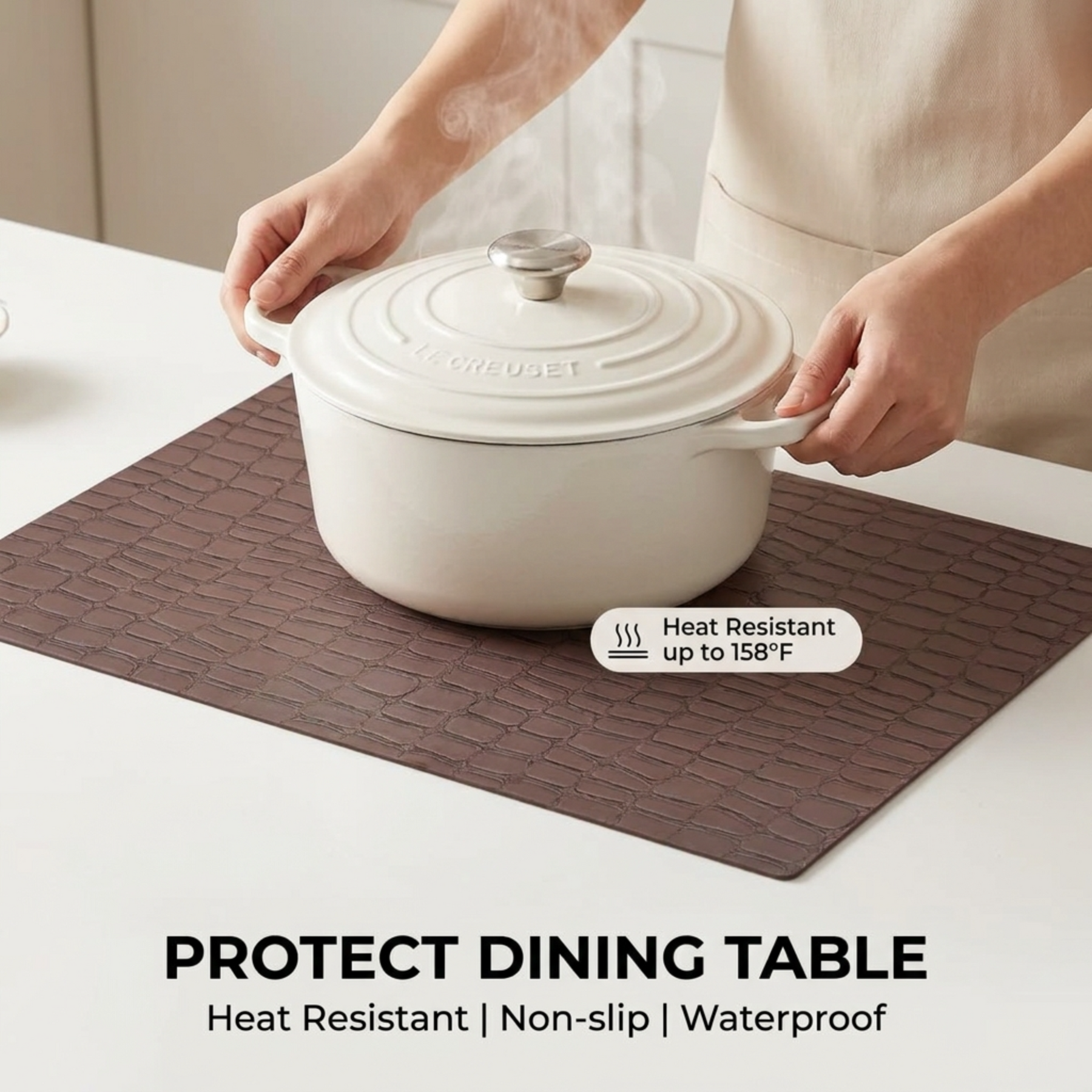 Set of PVC placemats from 618EVA-7-17-4, featuring four and six colorful, durable placemats with textured surface for dining tables.
