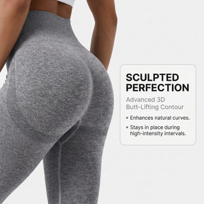 Yogazen Women's High-Waist Seamless Leggings – Ruched Butt Tummy-Control Tights