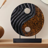 Yin Yang Handmade Wooden Sculpture