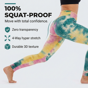 Yogazen Women's High-Waist Capri Leggings – Tummy-Control Yoga Pants (Camo & Brights)
