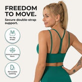 Yogazen Women's Seamless 2-Piece Workout Set – Green
