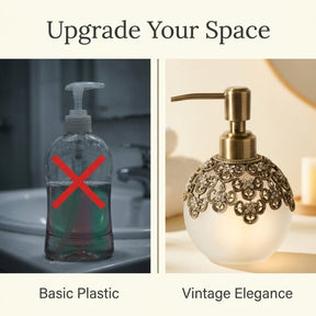 LB 24533 Colette Charm modern decorative bathroom lotion dispenser with handcrafted details, perfect for stylish home decor.