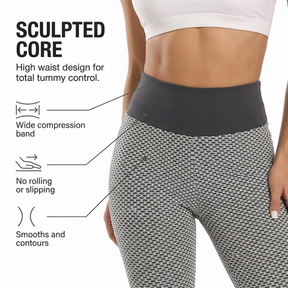 Yogazen Women's High-Waist Capri Leggings – Tummy-Control Yoga Pants