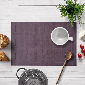 Set of four PVC placemats for dining table, durable and easy to clean, by brand 81972.