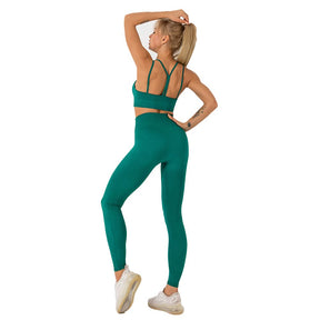 Yogazen Seamless 2-Piece Workout Set - Green