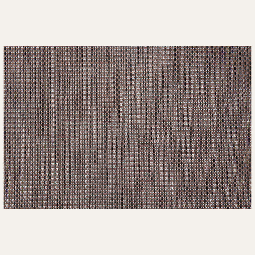 Decozen Placemats - Table Protector for Kitchen Decor Scratch Heat Resistant Placemats Washable Wipeable Indoor Outdoor Home Decor Table Place Mats Vinyl PVC 18x12 Inches - Brown - Decozen