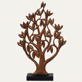 Shanklin Tree of Life Wooden Sculpture – Handmade Decorative Art | Decozen Luxe - Decozen 