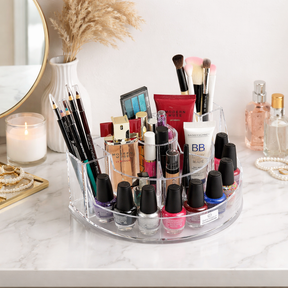 Clear Makeup Organizers Gift for Mom - 7 Slots