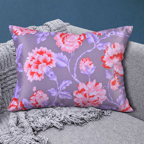 Floral printed throw pillow cover in 14x20 inches, decorative pillow cover with vibrant floral design, brand CC-9694-4