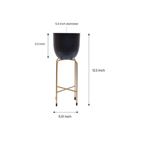 Planter with Metal Stand - Decozen