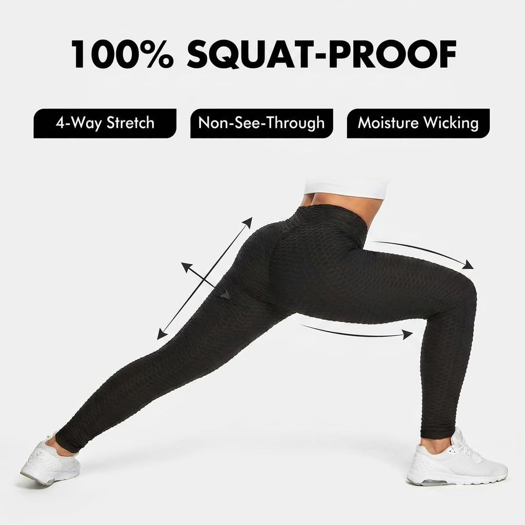 Decozen Scrunch Booty Leggings - Black