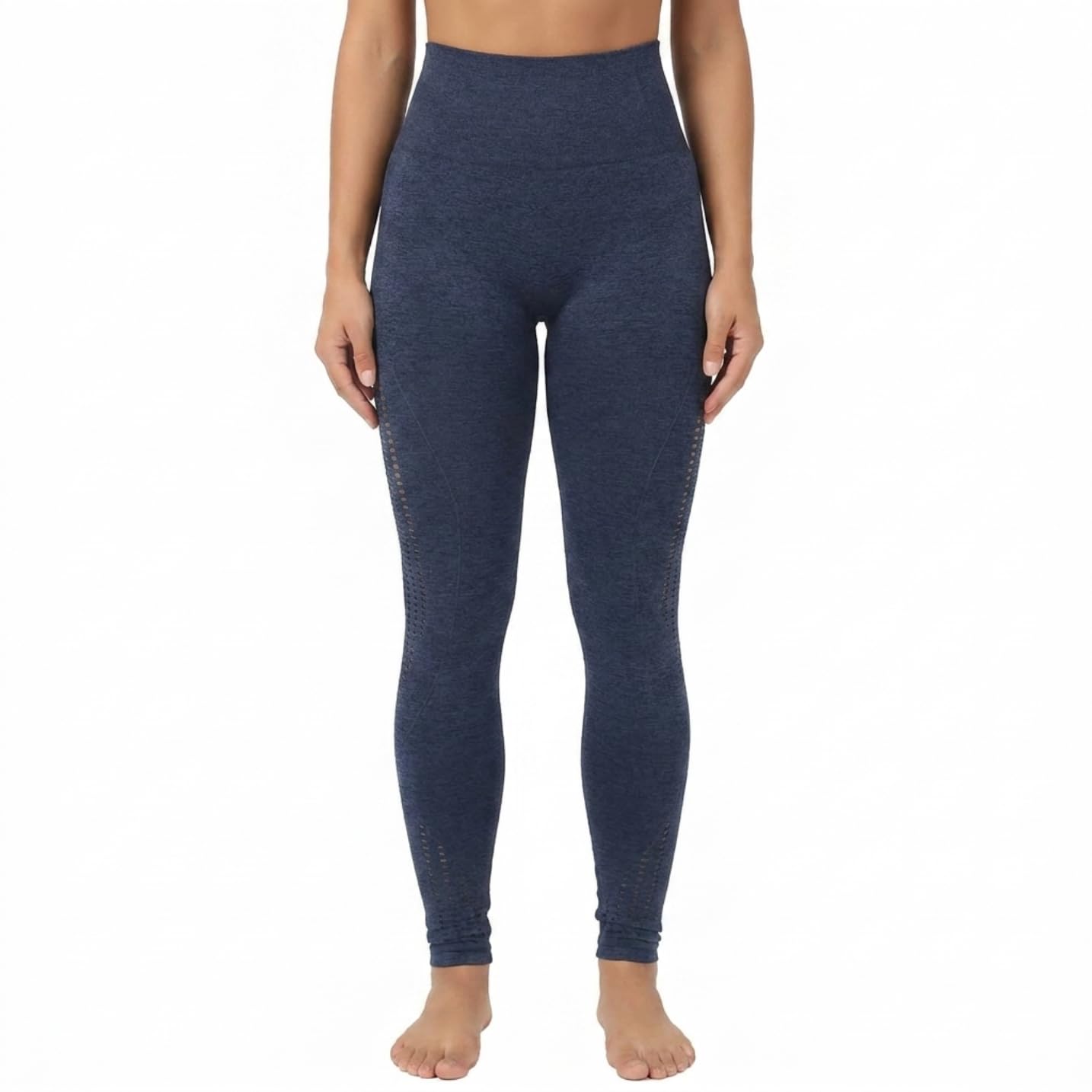 Yogazen Seamless Leggings - Navy Blue