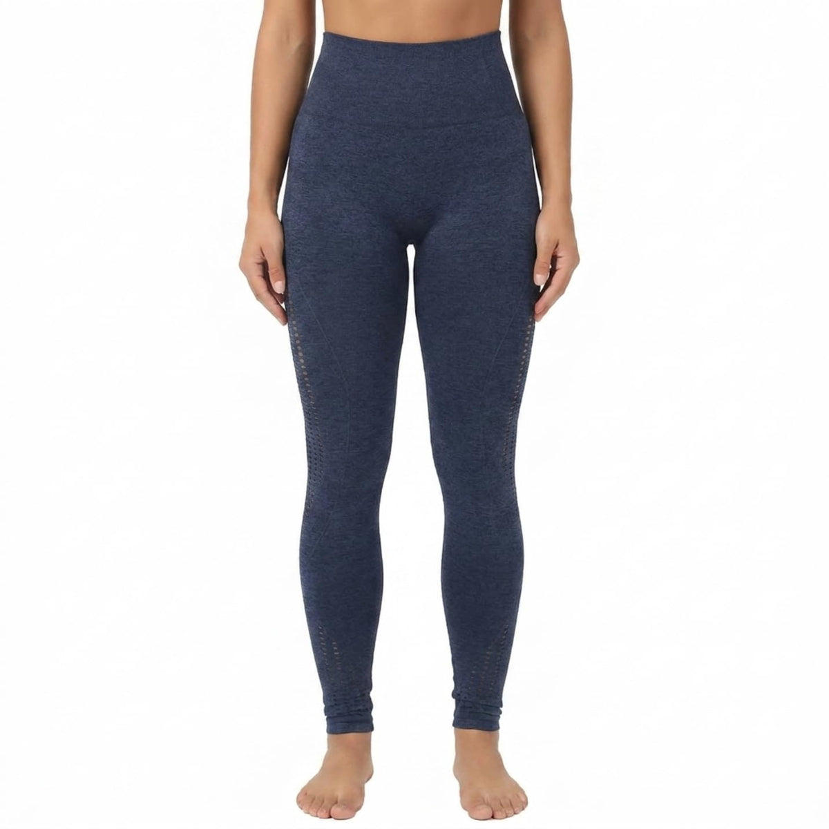 Yogazen Seamless Leggings - Navy Blue