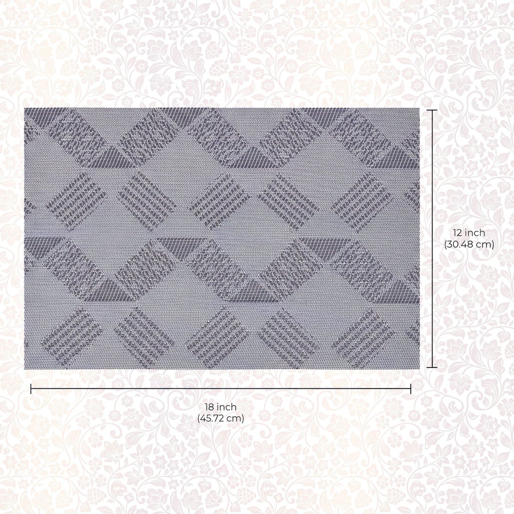 Set of four PVC placemats for dining table, durable and washable, from brand 81701, ideal for protecting table surfaces during meals.