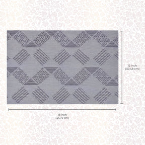 Set of four PVC placemats for dining table, durable and washable, from brand 81701, ideal for protecting table surfaces during meals.