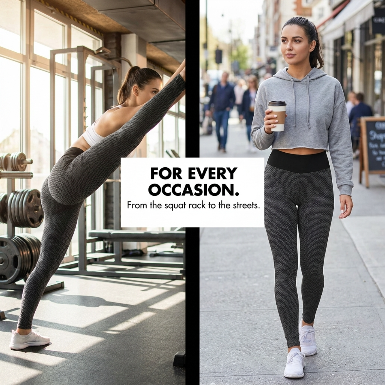 Yogazen Women's High-Waist Capri Leggings – Tummy-Control Yoga Pants
