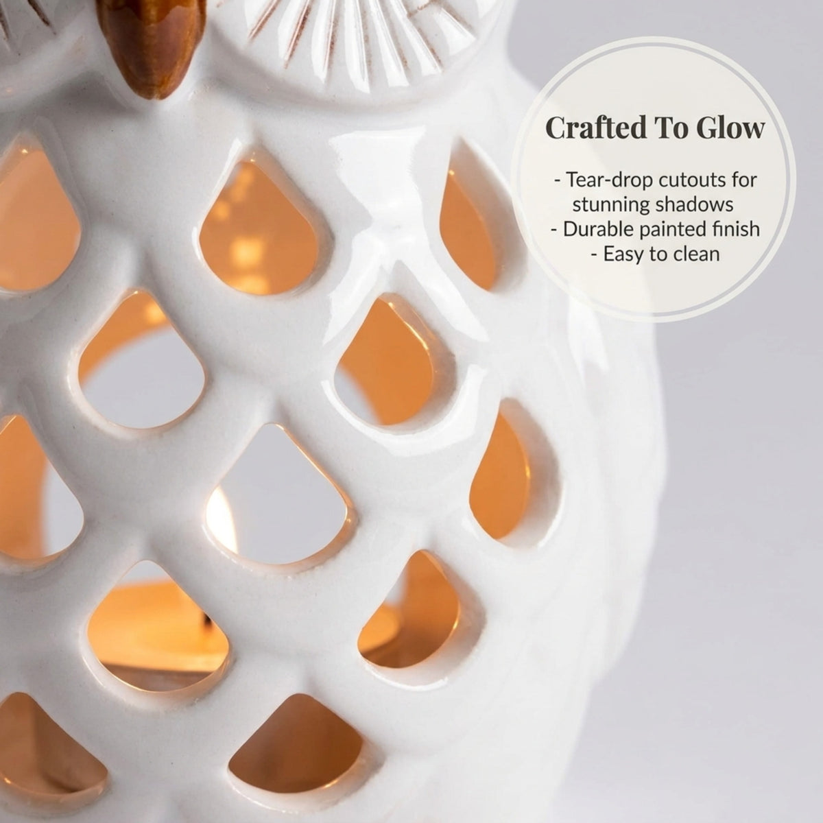 Hampton Lucky Owl candle holders set of 2 by CA11445-MB & CA11446-MB, featuring detailed owl designs for tea lights.