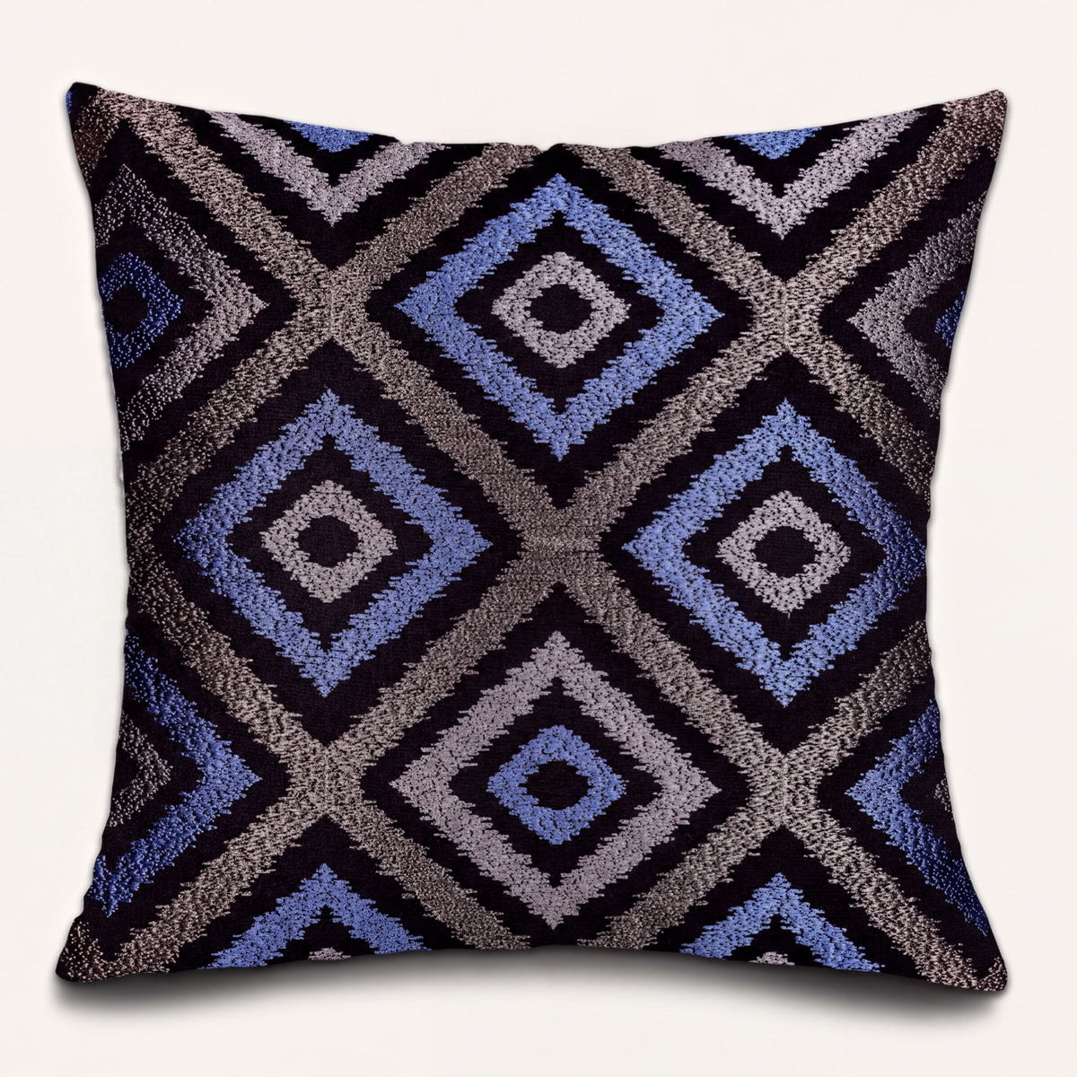 Blue and gray throw pillow cover from #017, 20 x 20 inches, soft fabric with a stylish, modern design for decorative pillows.