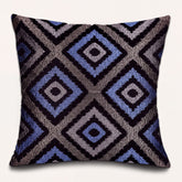 Blue and gray throw pillow cover from #017, 20 x 20 inches, soft fabric with a stylish, modern design for decorative pillows.