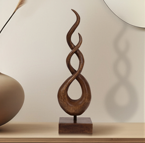 Intertwined Handmade Wooden Sculpture - Decozen 