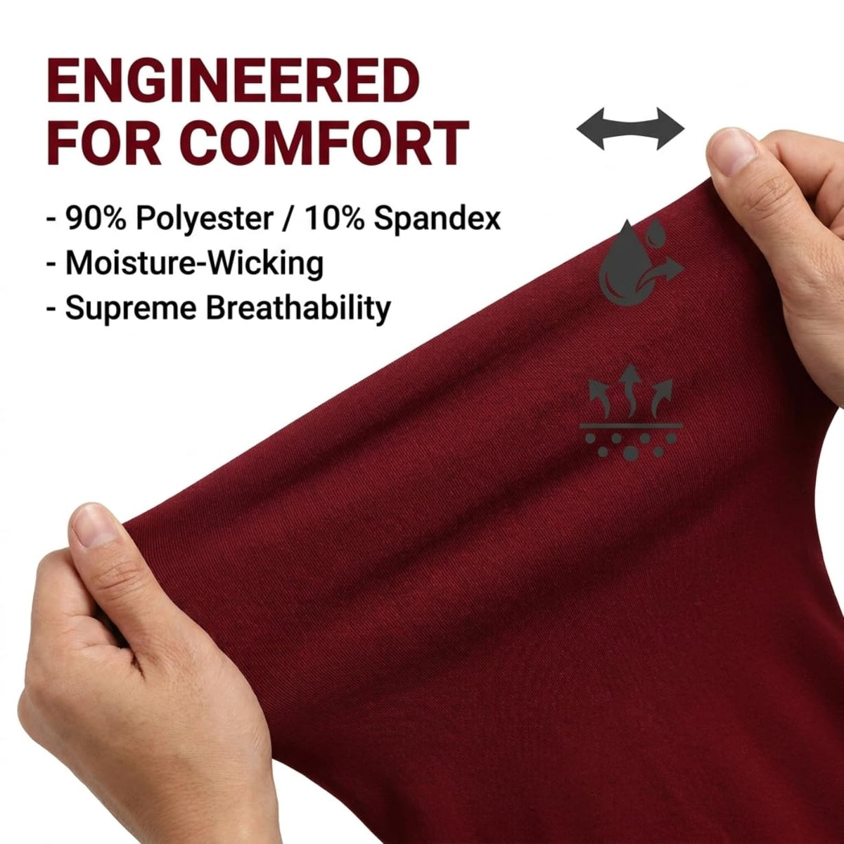 Yogazen Women's High-Waist Seamless Leggings with Side Pockets – Maroon