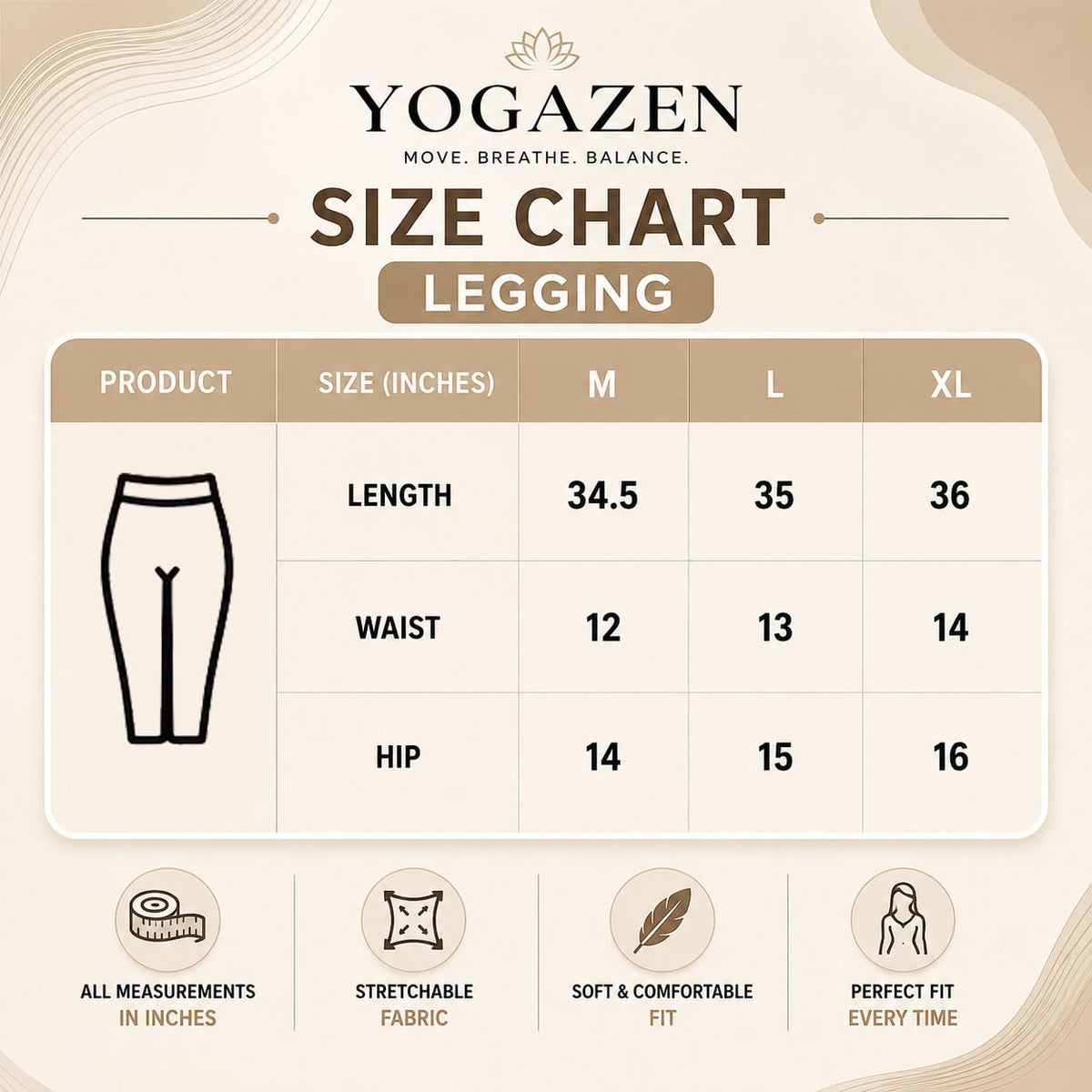 Yogazen Women's High-Waist Seamless Leggings – Black