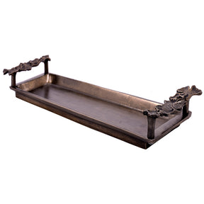 Gingko Grace – Modern Decorative Counter Accent Handmade Bathroom Vanity Tray - Decozen