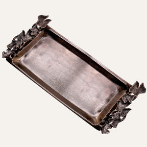 Gingko Grace – Modern Decorative Counter Accent Handmade Bathroom Vanity Tray - Decozen