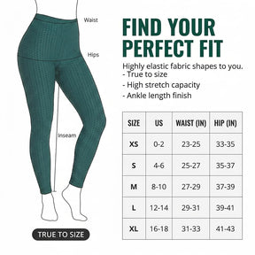 Yogazen Women's High-Waist Scrunch Booty Leggings – Green