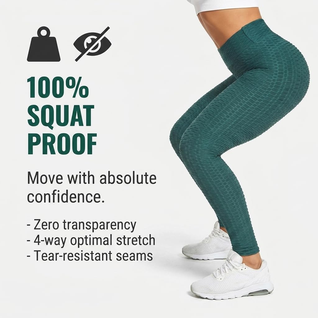 Decozen Scrunch Booty Leggings - Green