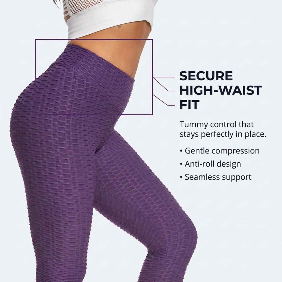 Yogazen Scrunch Booty Leggings - Purple