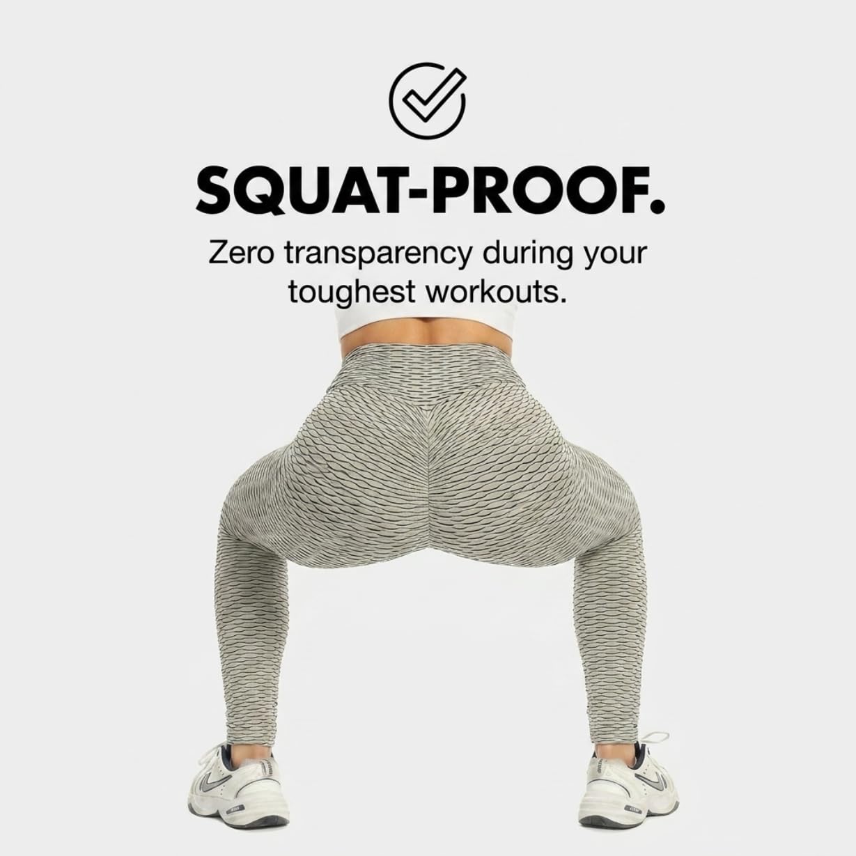 Yogazen Scrunch Booty Leggings - Gray/Black