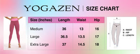 Yogazen Women's High-Waist Capri Leggings – Blue
