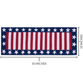 USA Flag Beaded Table Runner