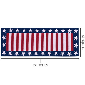 USA Flag Beaded Table Runner