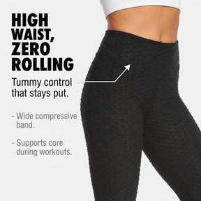 Decozen Scrunch Booty Leggings - Black