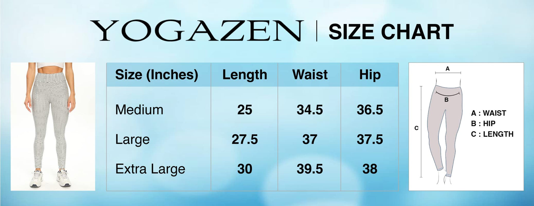 Yogazen Women's High-Waist Textured Scrunch Leggings – Gray