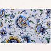 Set of four floral design cork-backed placemats from ATKP-9CK, featuring vibrant floral patterns on durable cork surfaces.