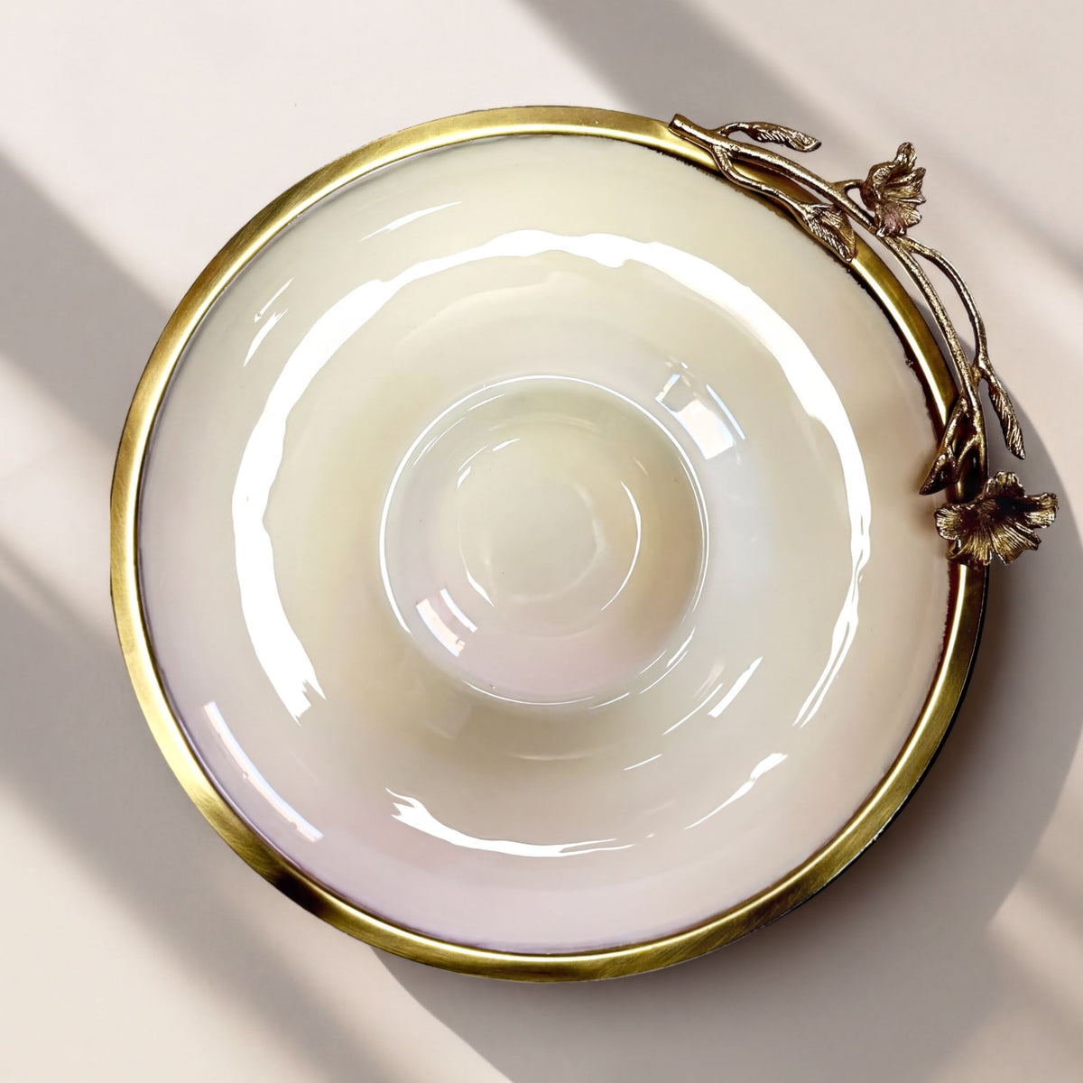 Decorative chip and dip snack platter by 23202SEWB, featuring a stylish kitchen décor design with compartments for snacks and dips.