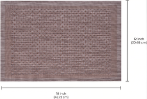 Brown gold PVC placemats with heat-resistant, washable surface, ideal for indoor and outdoor kitchen table protection.
