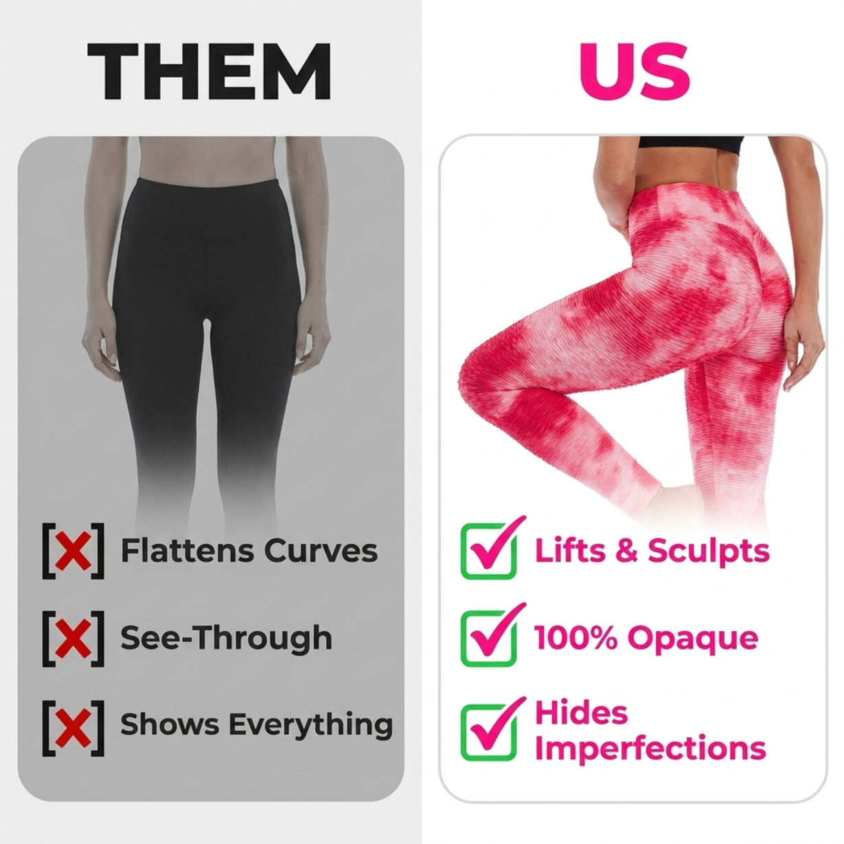 Yogazen Women's High-Waist Capri Leggings – Tummy-Control Yoga Pants (Camo & Brights)