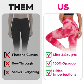Yogazen Women's High-Waist Capri Leggings – Tummy-Control Yoga Pants (Camo & Brights)