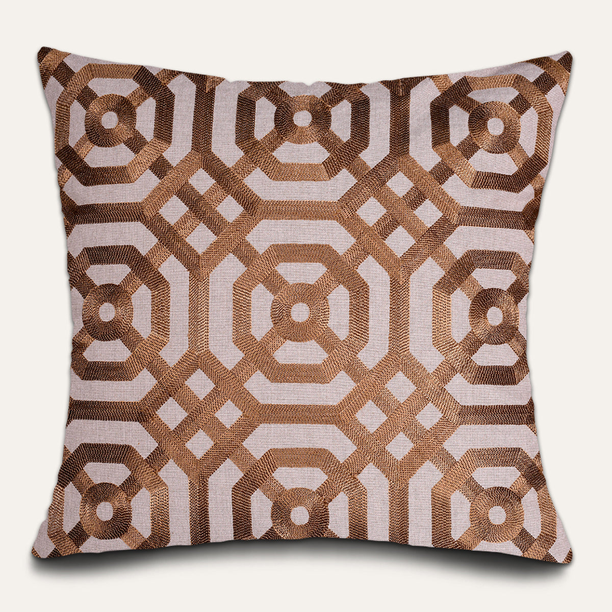 Brown Throw Pillow Covers - 20 x 20 inches - Decozen
